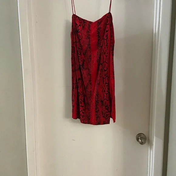 Motel Rocks Datista Red Snake Print Dress - Picture 5 of 7